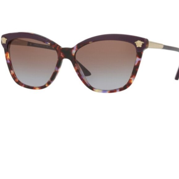 Versace VE 4313 Sunglasses 517968 Eggplant Violet Havana/ Violent Gradient Brown main image 8